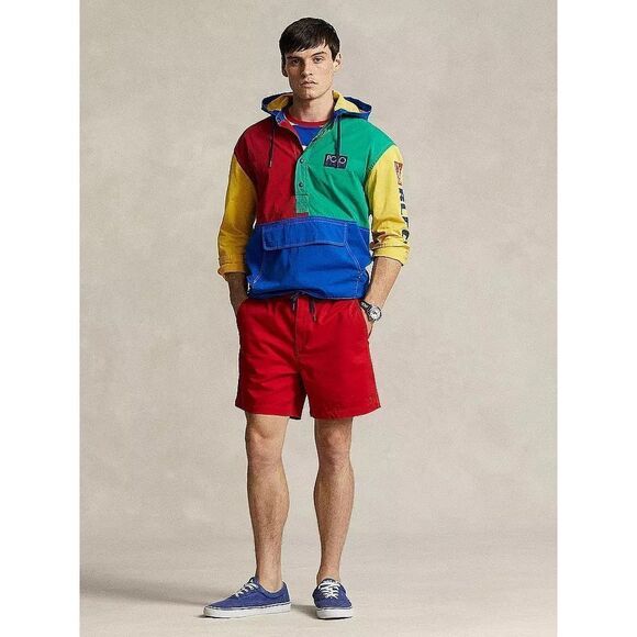 NWT Polo Ralph Lauren Shorts Red XL TALL Elastic Waist 9” inseam $98 - Picture 1 of 9